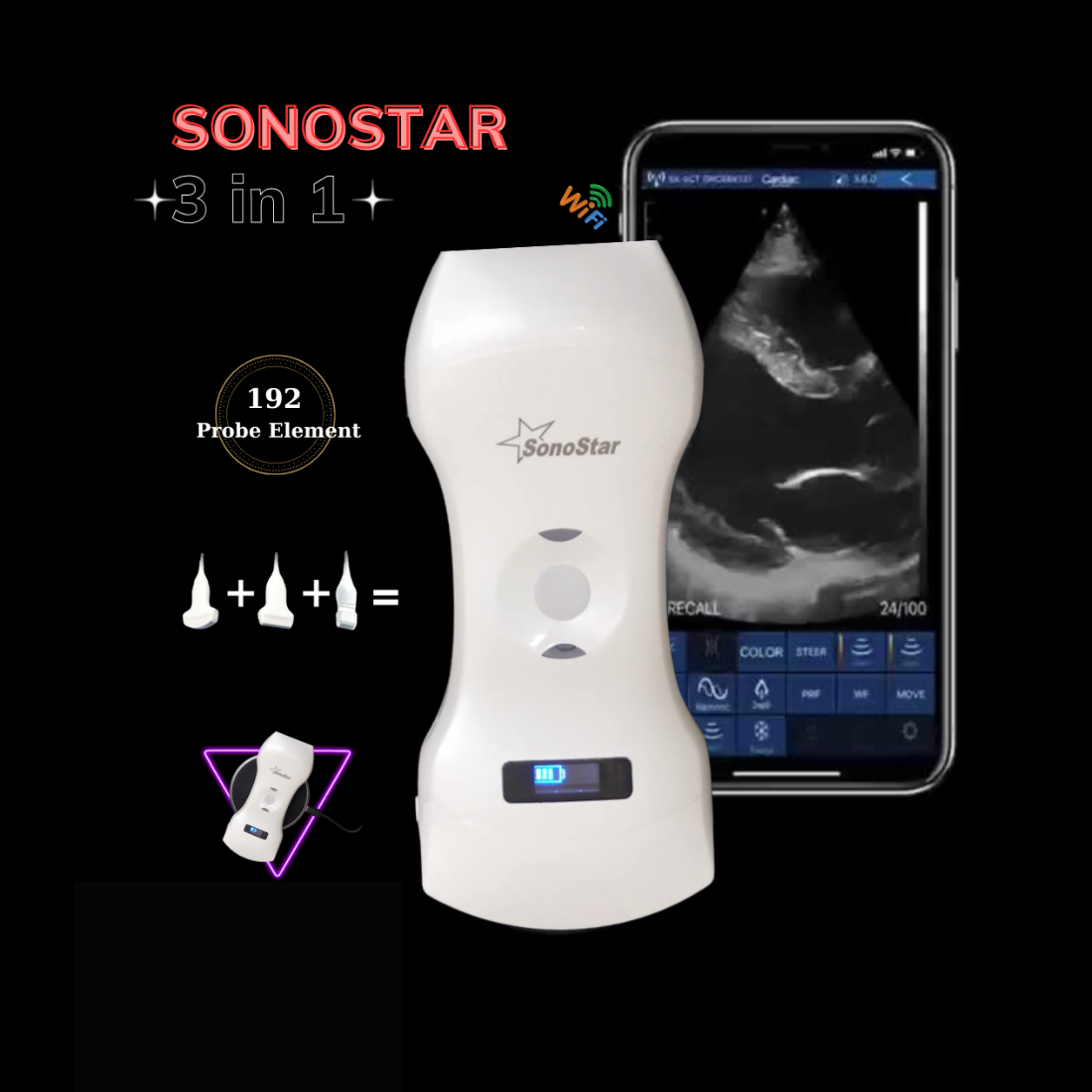 6CPL 3in1 palm doppler ultrasound